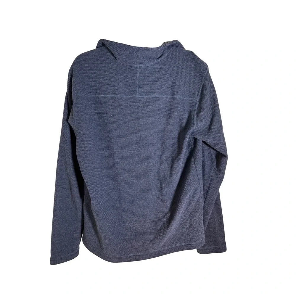 The North Face Mens Pullover Fleece Jacket Blue Heathered Size Medium‎